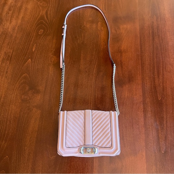 Rebecca Minkoff Handbags - Rebecca Minkoff Light Pink Quilted Crossbody Bag